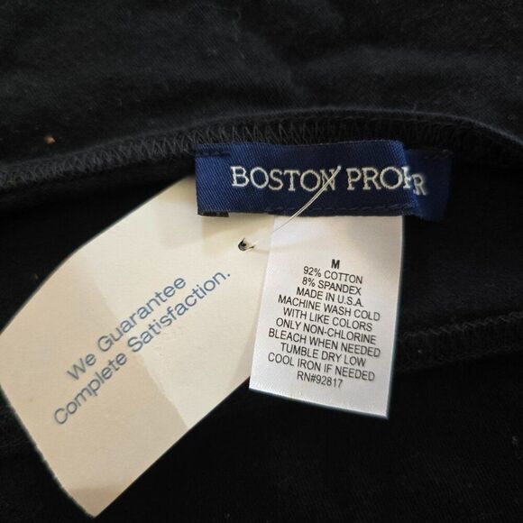 Boston Proper One Shoulder Bodysuit Size M Stretchy Long Sleeve Black FLAW Read - Picture 7 of 10